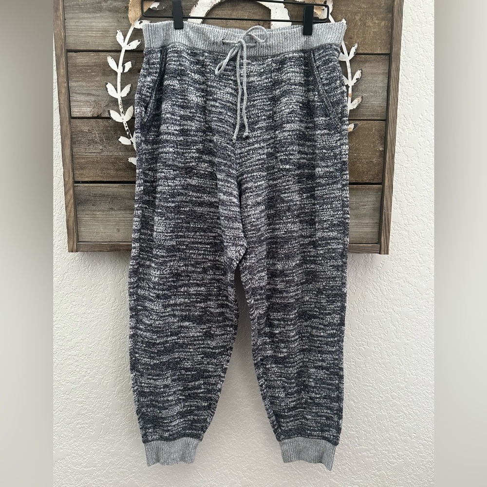 Abercrombie & Fitch Cozy Marled Knit Jogger sleep pajama Lounge pants size XL